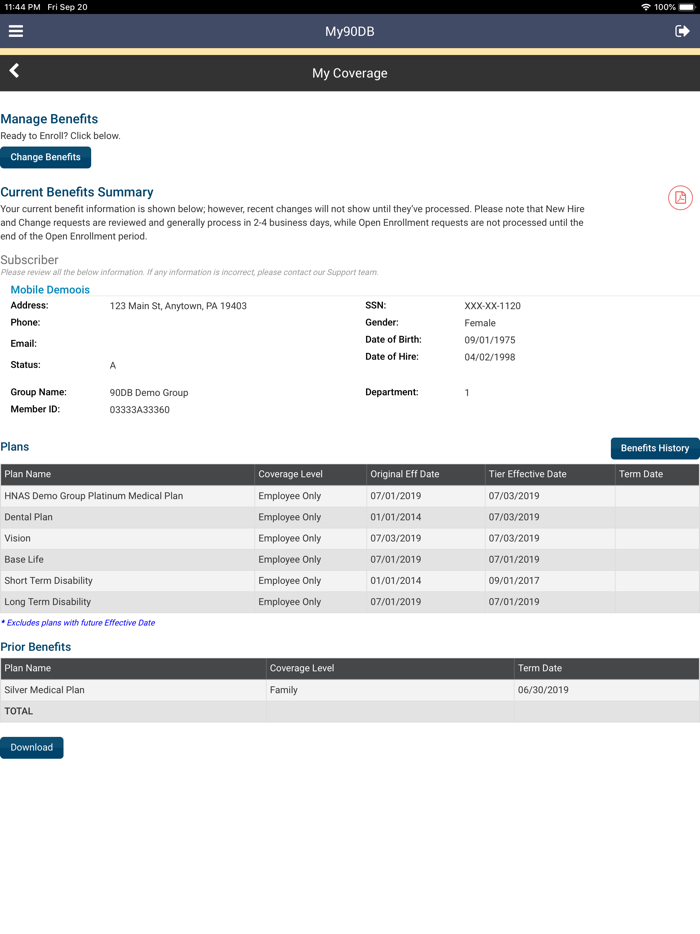 My 90 Degree Benefits