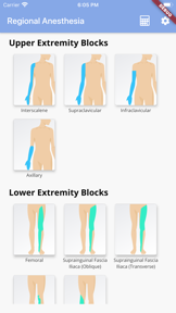 Regional Anesthesia Reference screenshot