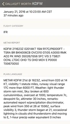 METARs Aviation Weather iPhone image 3