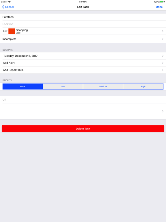 Screenshot #4 for ezTasks: ToDo & Calendar in 1