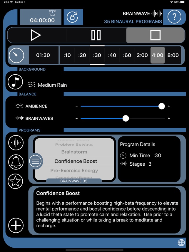 Brain Wave™ 35 Binaural Series on the 