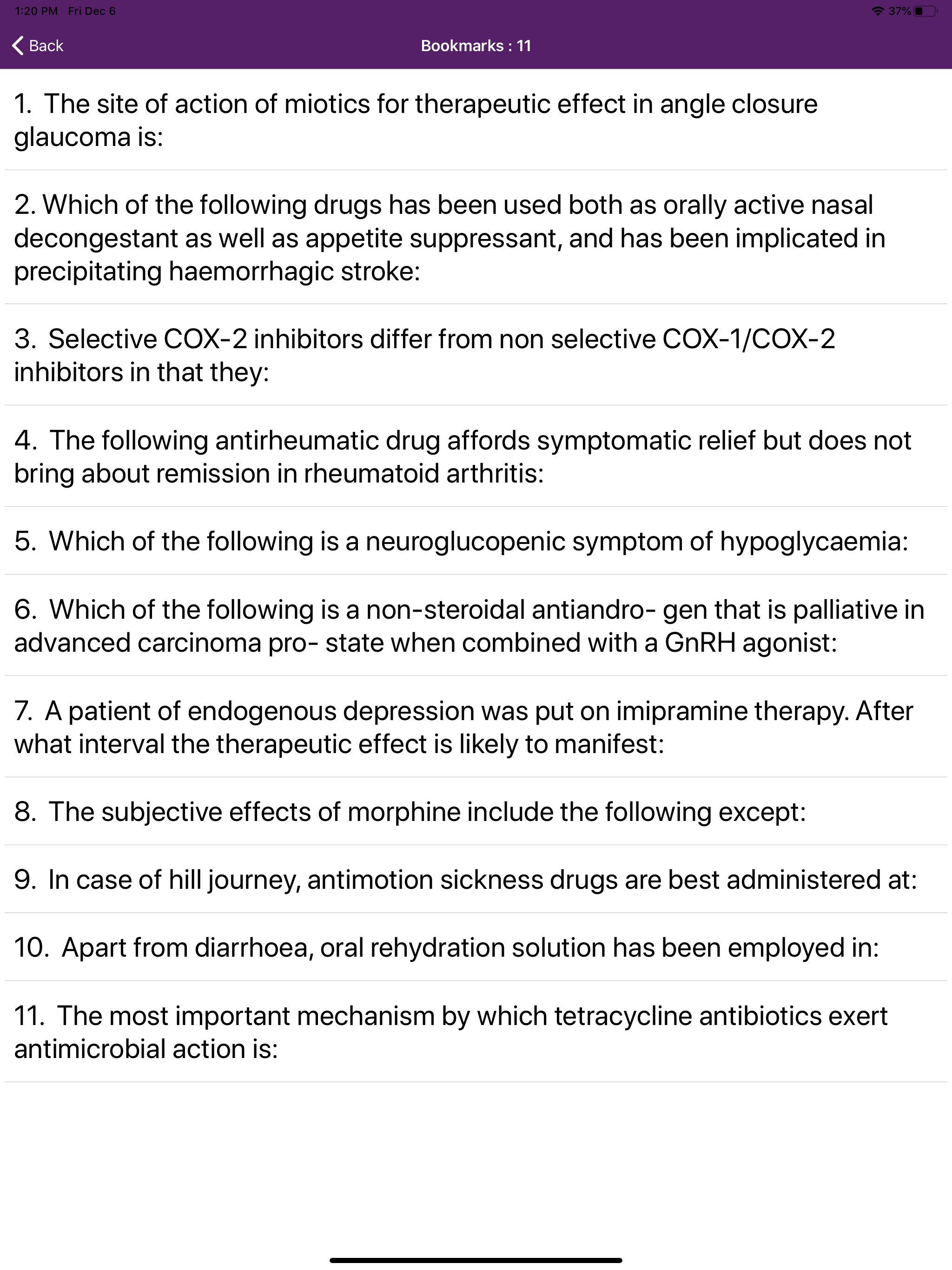 Pharmacology Practice Tests