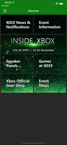 Captura de Pantalla 2 Xbox Events iphone