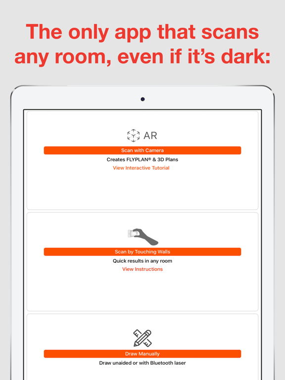 RoomScan Pro – floor plan app screenshot