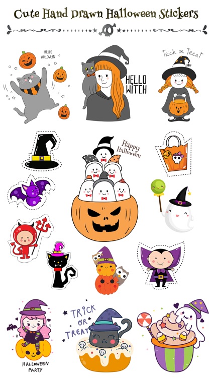 260+ Cute Hand Drawn Halloween