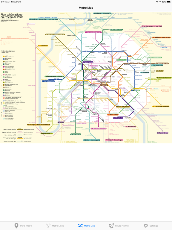 Europe's Subway & Metro lines iPad screenshot