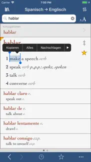ultralingua spanisch-englisch iphone bildschirmfoto 1