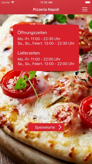 Screenshot #1 pour Pizzeria Napoli Lage