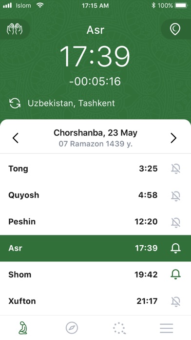 Islam. Namaz. Screenshot