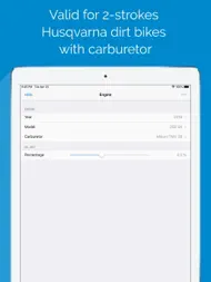 Jetting for Husqvarna 2T ipad bilder 2