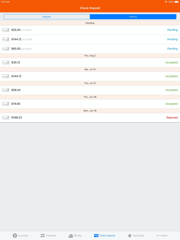 Midland States Bank Mobile iPad screenshot 9 - Finance app