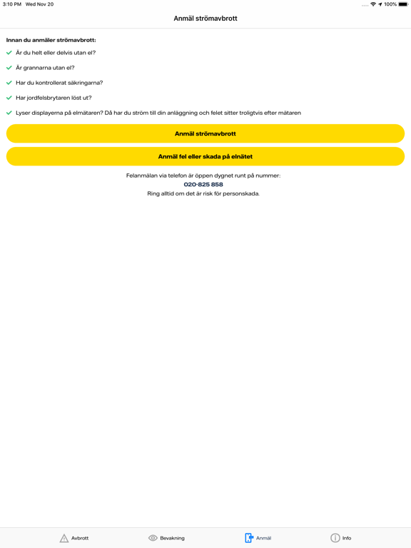 Screenshot #6 pour Avbrottsinfo