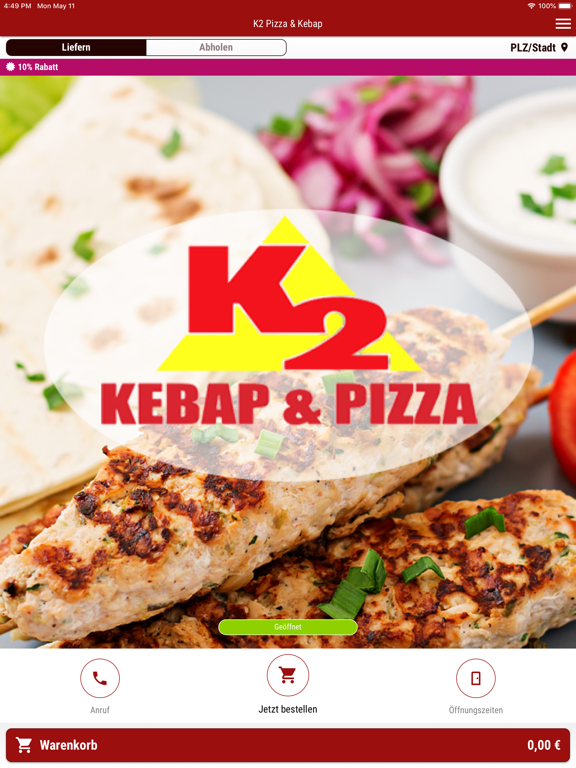 Screenshot #4 pour K2 Pizza & Kebap