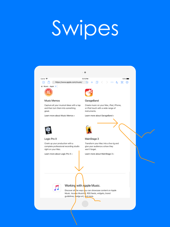 Pure Web Browser iPad screenshot 4 - Utilities app
