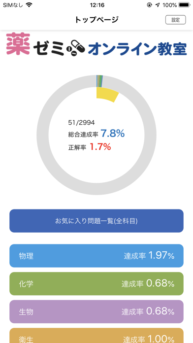 薬ゼミの薬学まるごと問題集アプリのおすすめ画像1