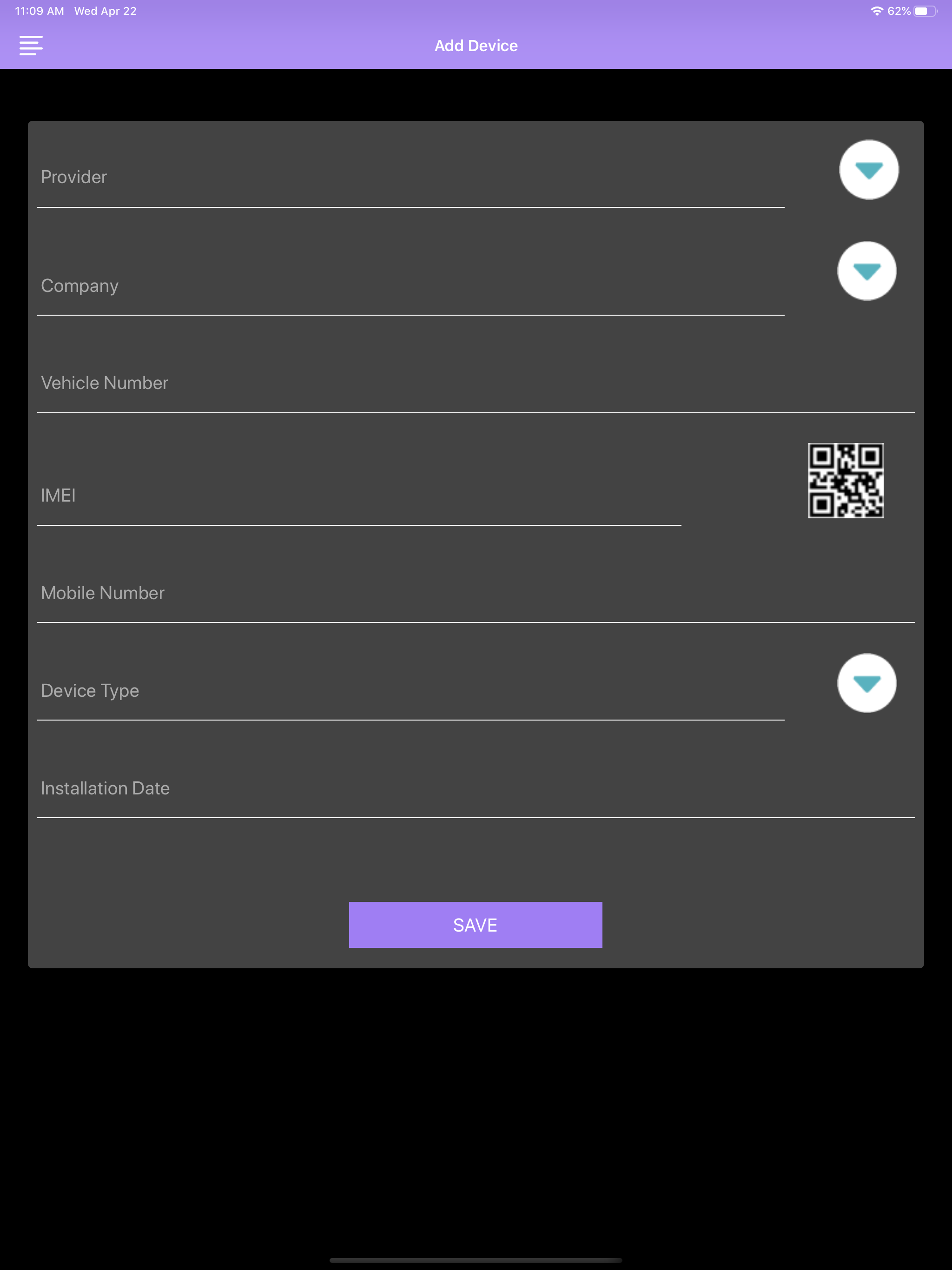 Control Panel App