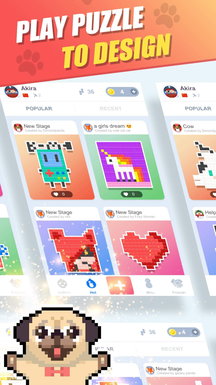 Pet Home Design and Pixel Puzzle