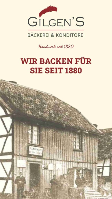 Gilgens Bäckerei Screenshot