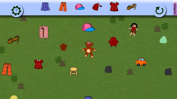 Sakletaren - Kategorier