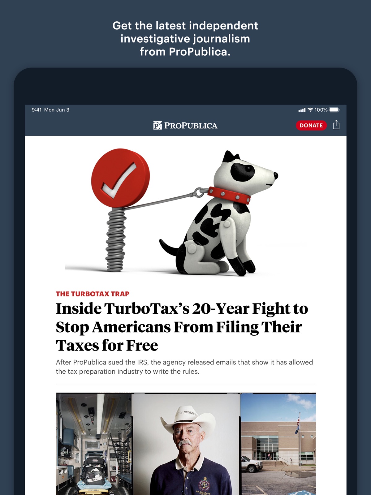 ProPublica ipad screenshot 1