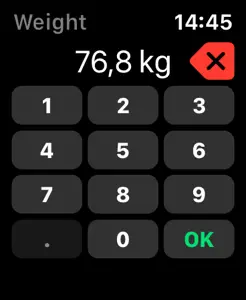 Fastest Weight Tracker screenshot #1 for Apple Watch