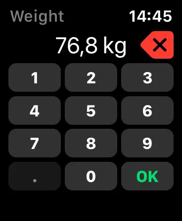 Screenshot #1 pour Fastest Weight Tracker