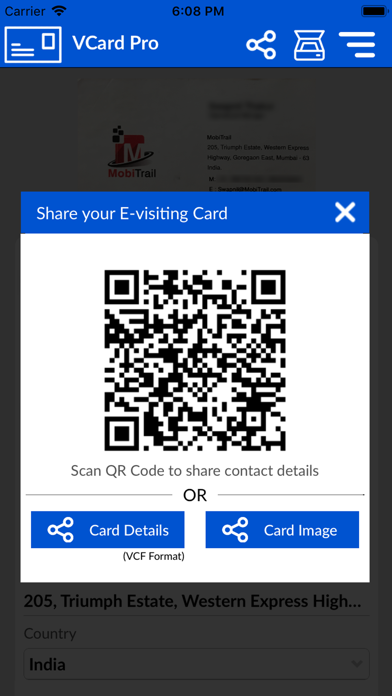 eVisitingCard Pro screenshot 4