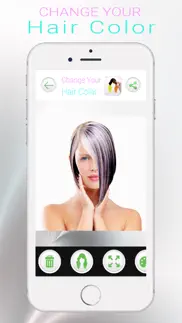 change your hair color iphone screenshot 1