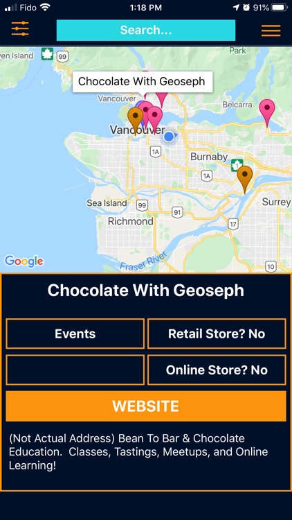 Chocolate Map