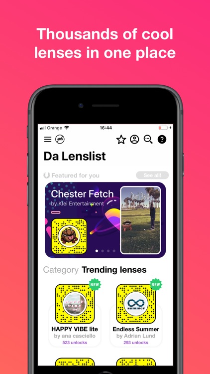 Da Lenslist - Filters & Lenses