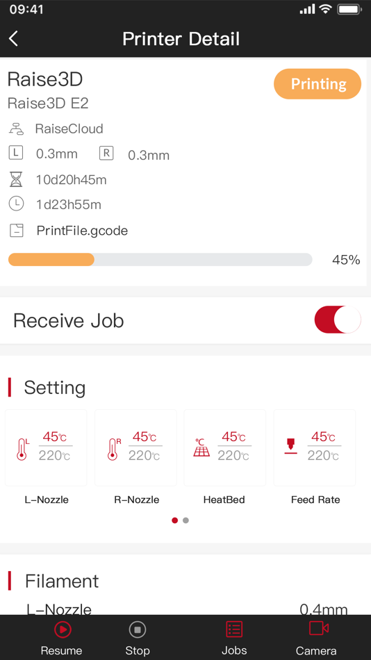 #2. RaiseCloud-3DPrinting Platform (iOS) By: Raise 3D Technologies Inc.