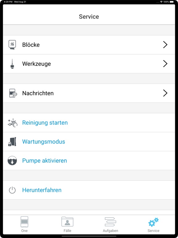 PrograMill One Control iPad screenshot 6 - Medical app