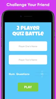 2 player quiz - battle game iphone screenshot 1