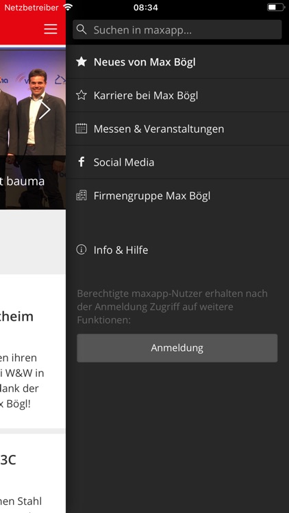 maxapp - von Max Bögl