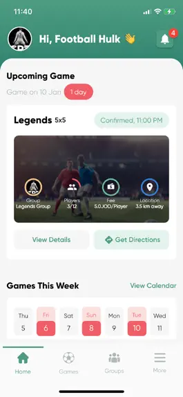 Game screenshot GameOn App apk