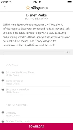 Captura de pantalla de Disney Stars en iPhone 4
