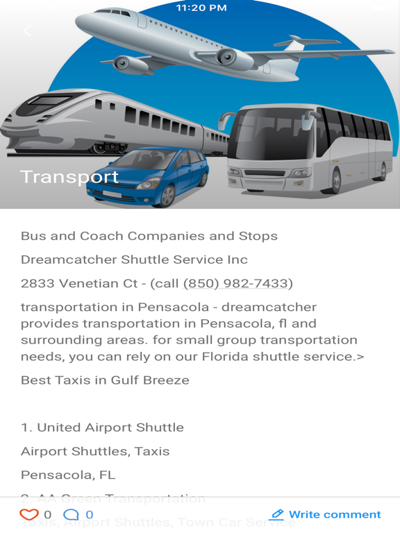 PensacolaBeach.App iPad screenshot 5 - Travel app