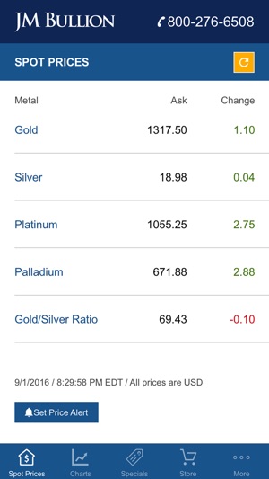 Gold & Silver Spot JM Bullion(圖1)-速報App