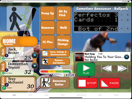 Screenshot #4 pour Gametime Announcer Wiffle Ball