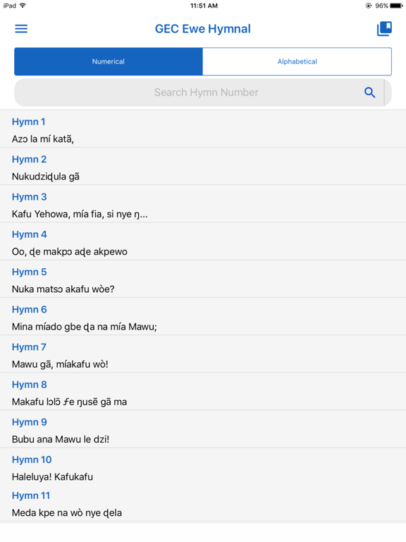 Screenshot #5 pour GEC Ewe Hymnal