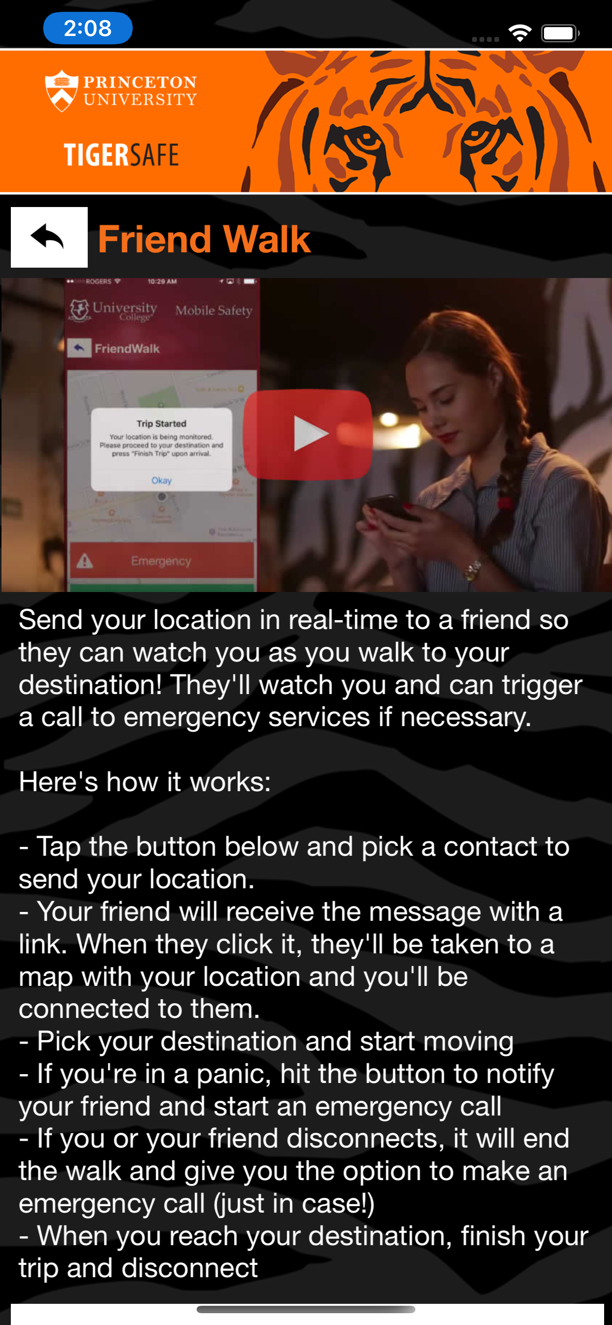 TigerSafe - Princeton