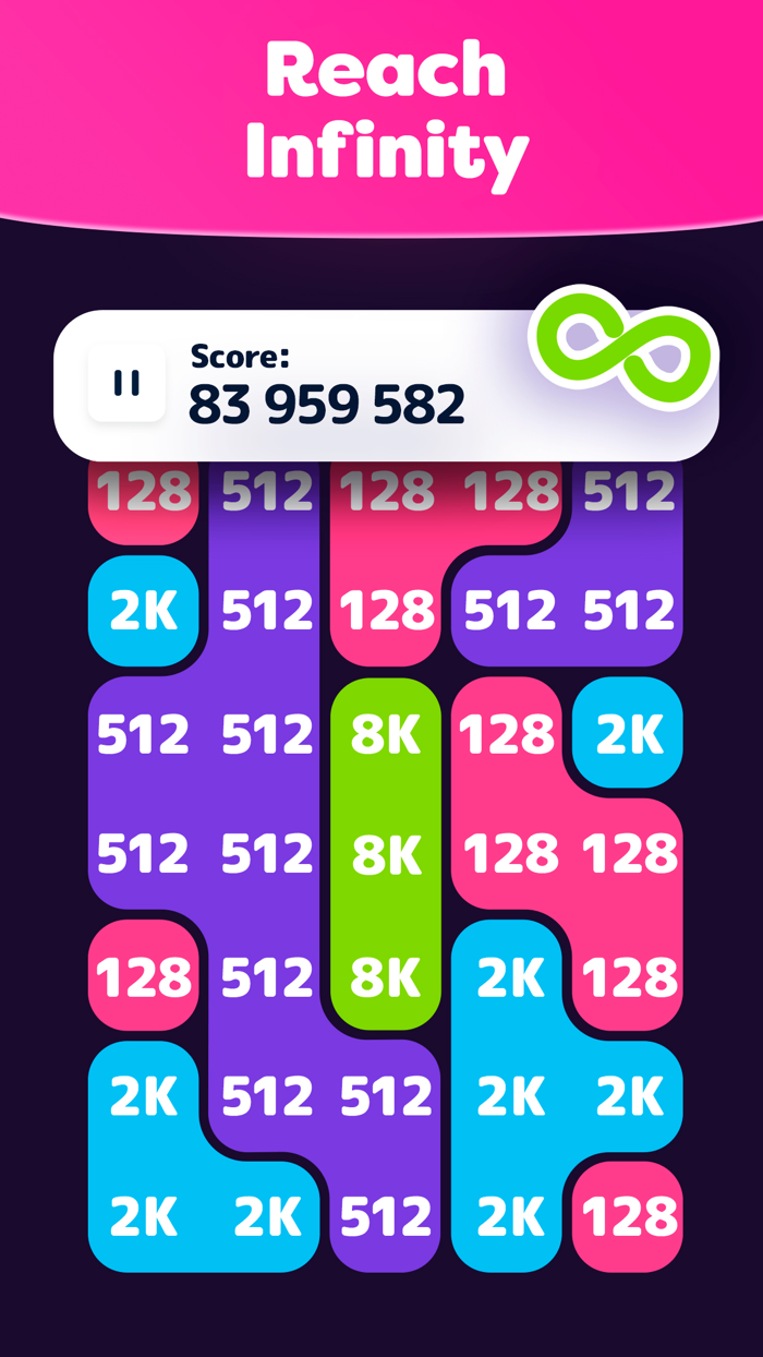 LAVA - 2048 Merge Number Block