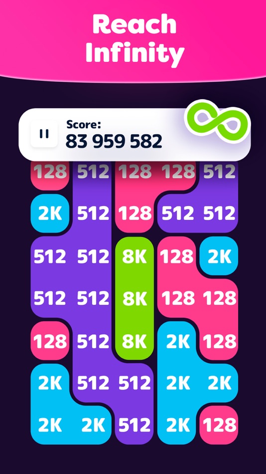 #4. LAVA - 2048 Merge Number Block (iOS) Ved: APPSYOULOVE LTD
