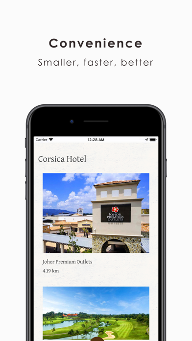 Corsica Hotel - Booking iPhone screenshot