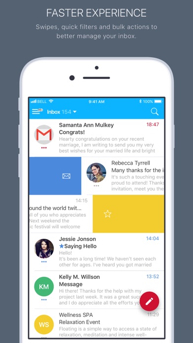 Mail2World Screenshot on iOS