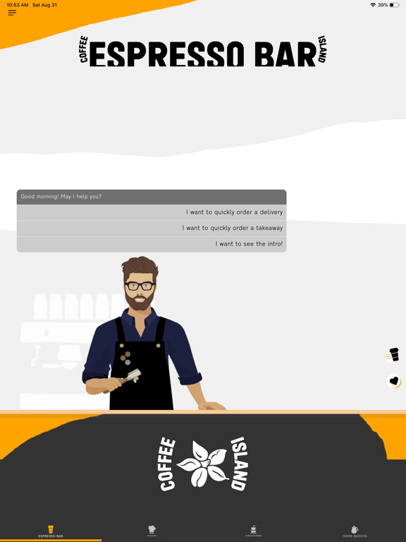 My Coffee Island iPad screenshot 1 - Food & Drink app