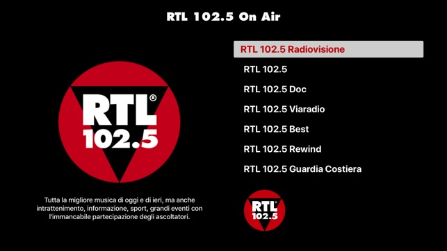 RTL 102.5 Radiovisione on the App Store