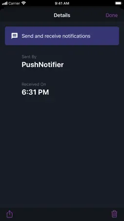 PushNotifier Client screenshot 4