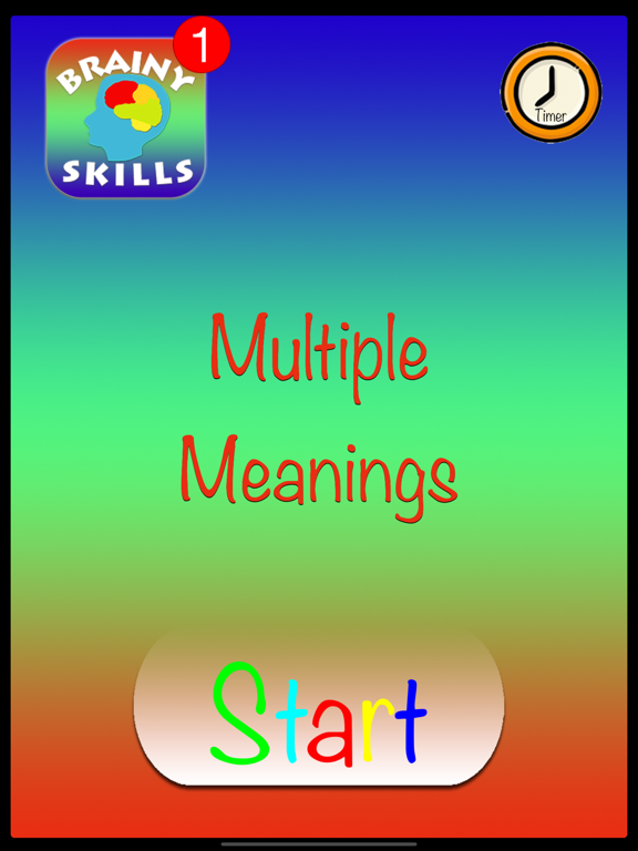 Screenshot #4 pour Brainy Skills Multiple Meaning