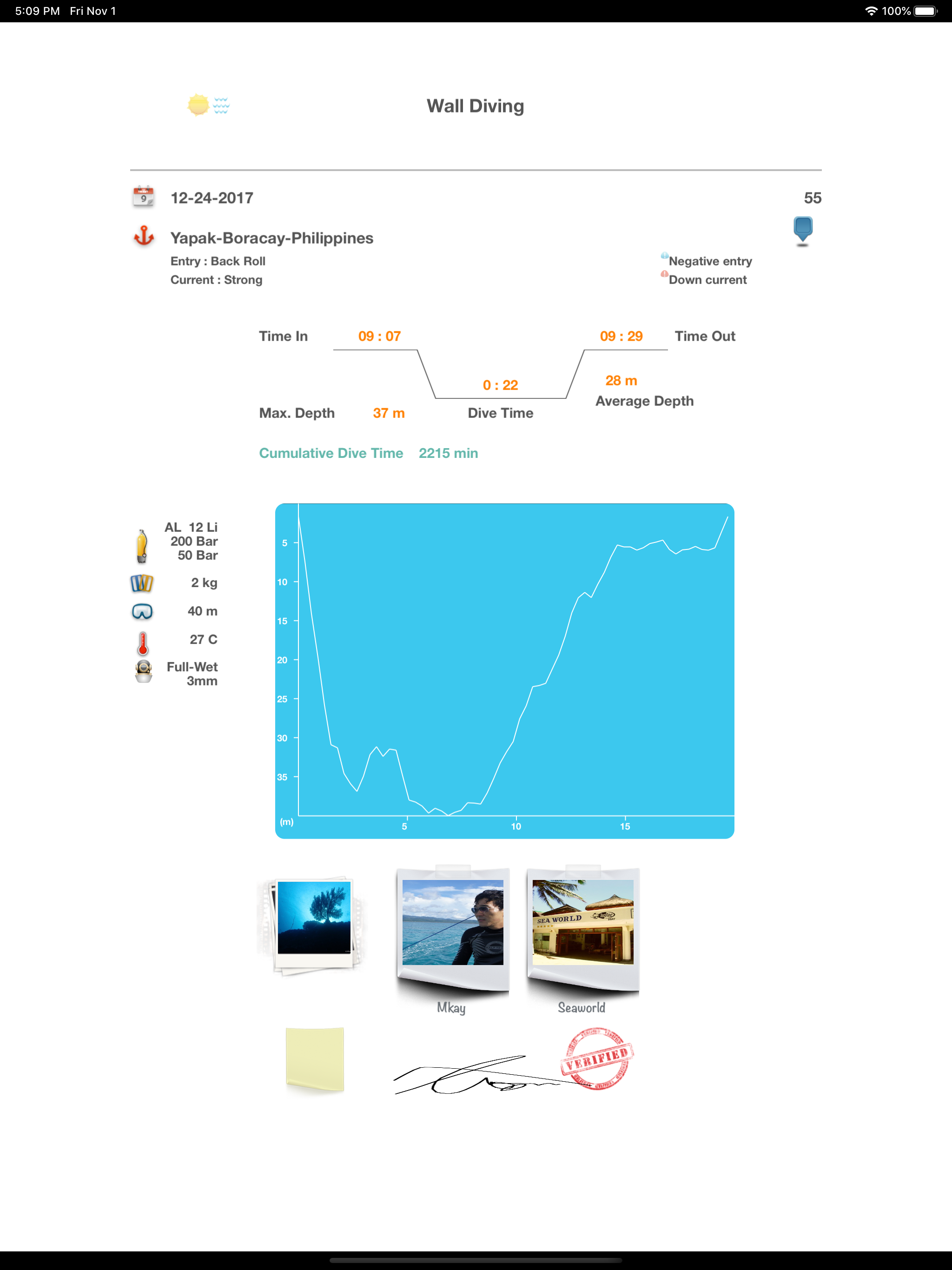 Dive Diary
